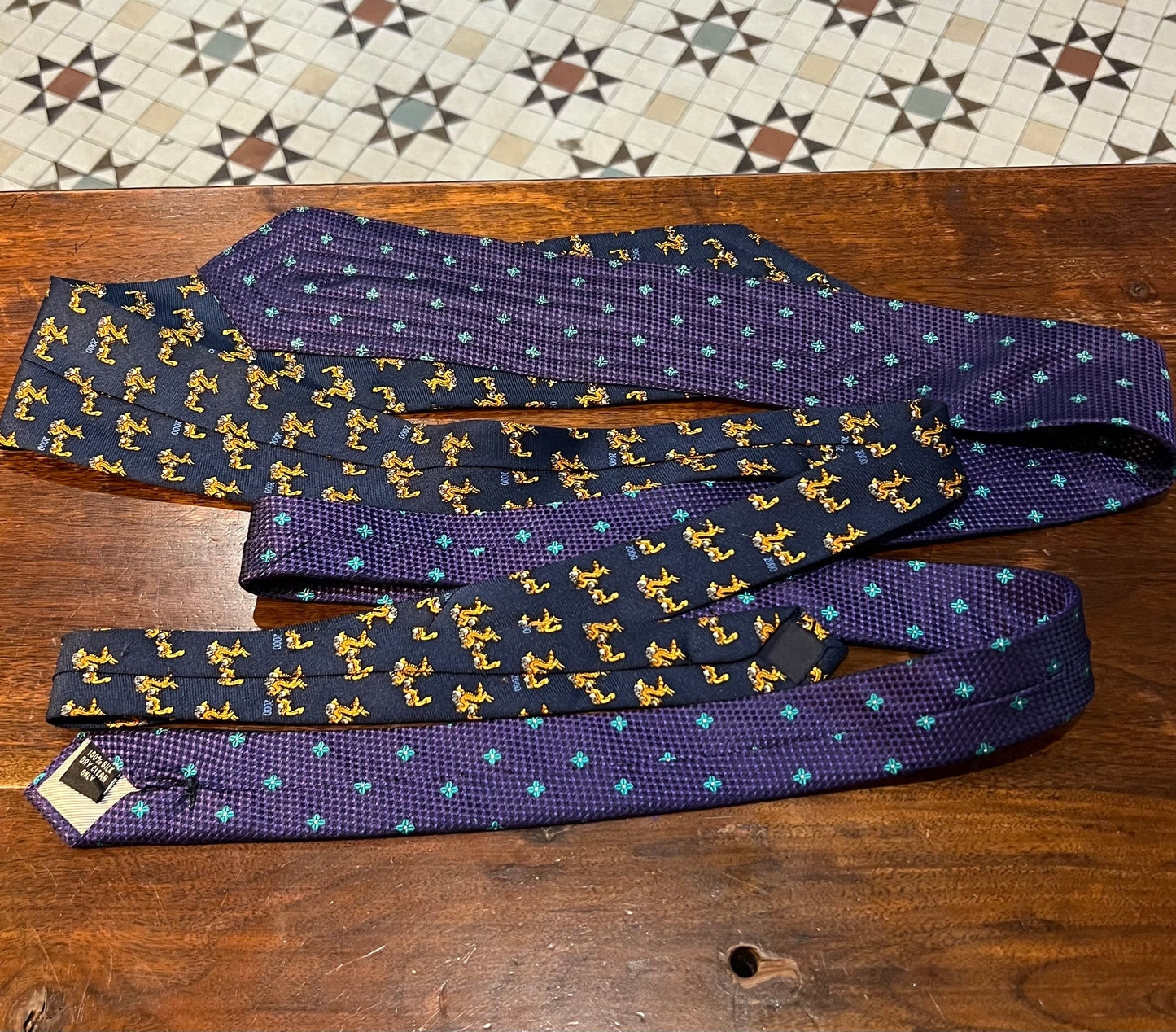 Upcycled Silk Tie Belt