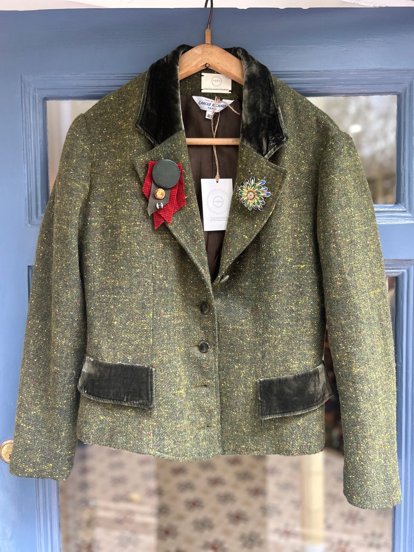 Upcycled Wool Blend Blazer