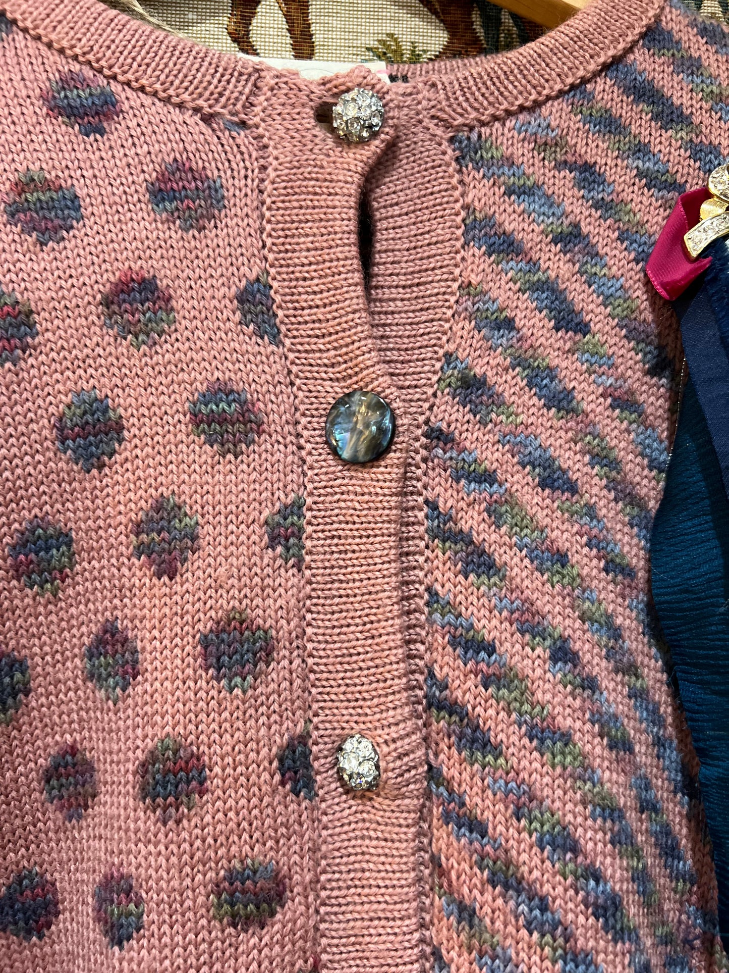 Upcycled Vintage Pure Wool Cardigan