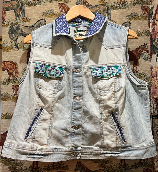 Upcycled Denim Waistcoat