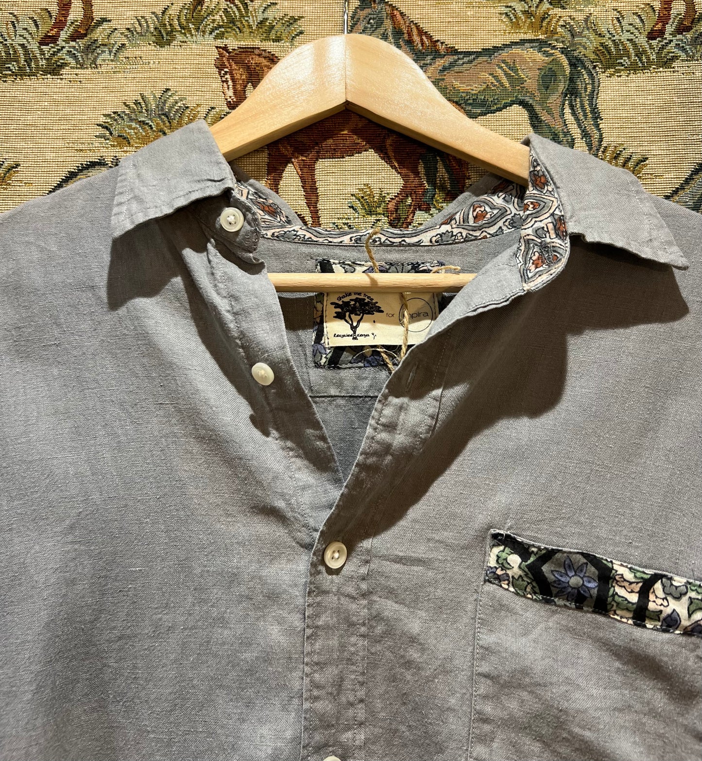Upcycled Linen Shirt