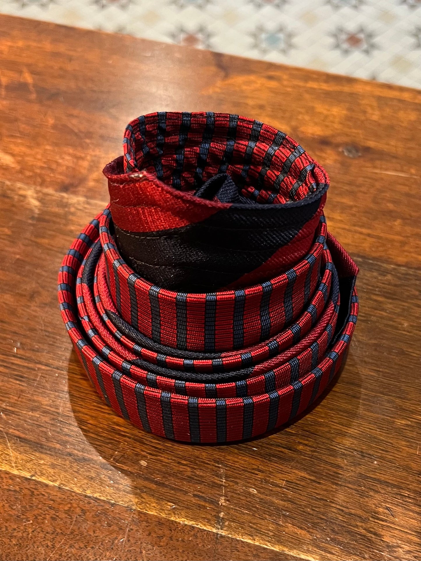 Upcycled Silk Tie Belt