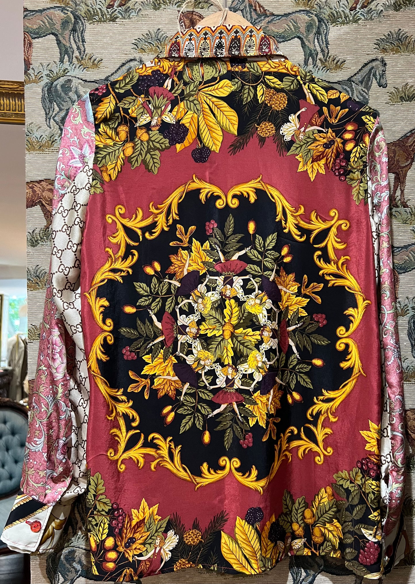 Shirt Made From Upcycled Silk Scarves