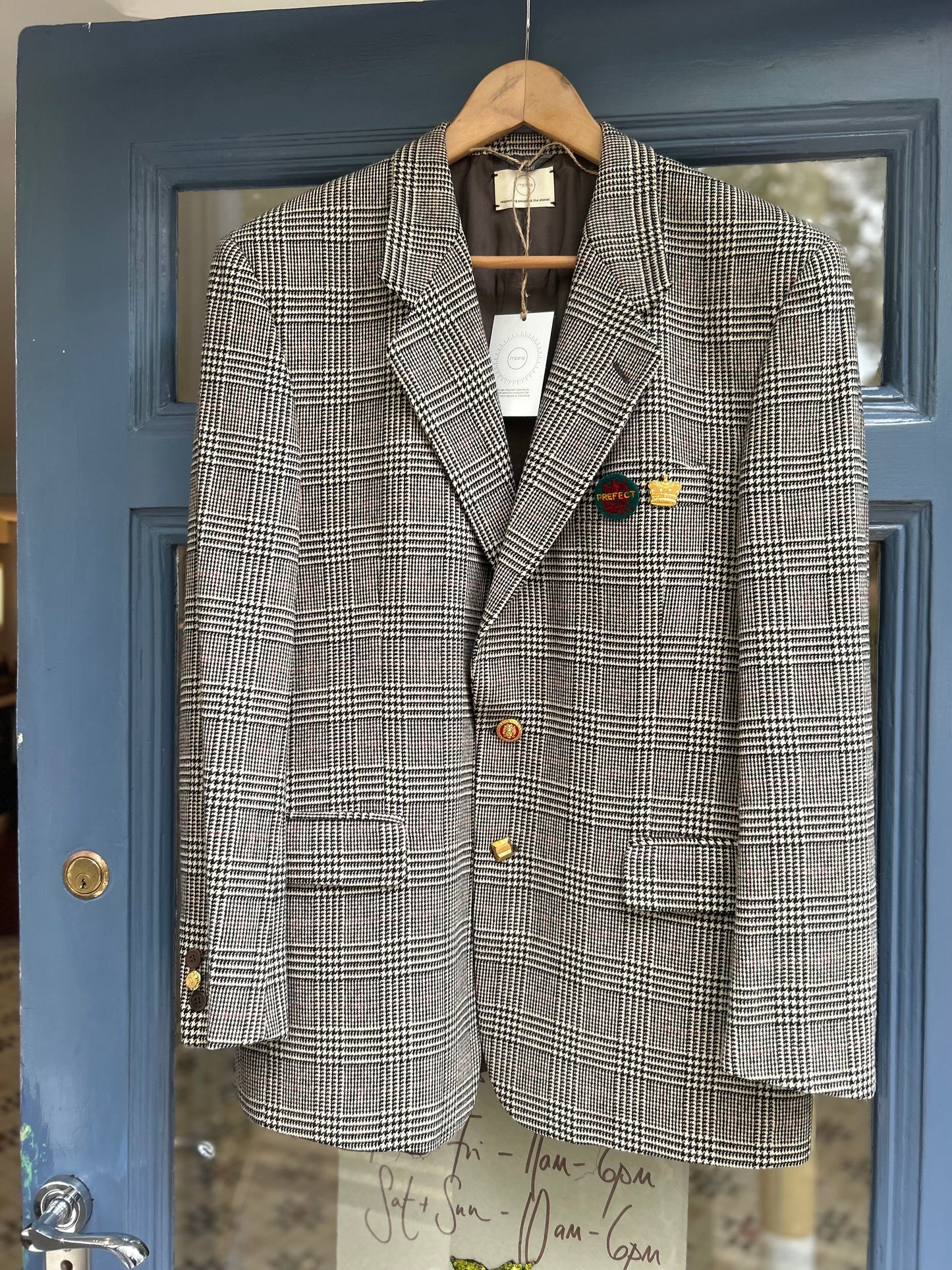 Upcycled Wool Tweed Blazer