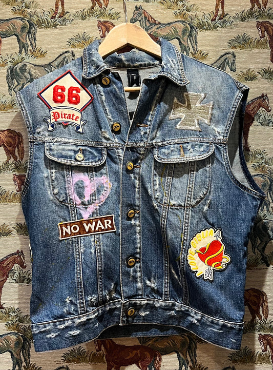 Upcycled Denim Waistcoat