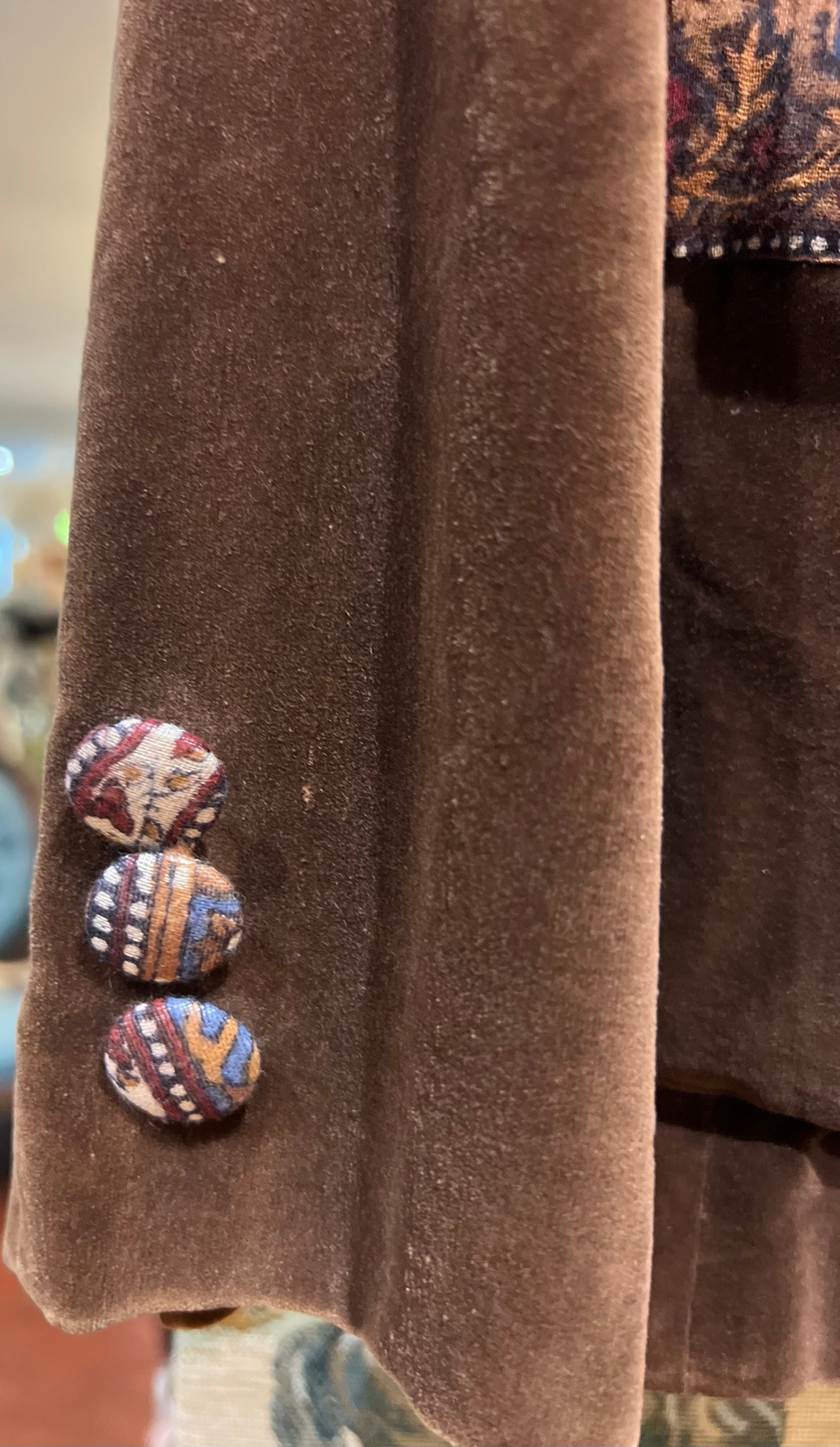 Brown Velvet Upcycled Blazer