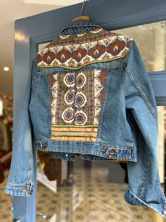 Upcycled denim jacket