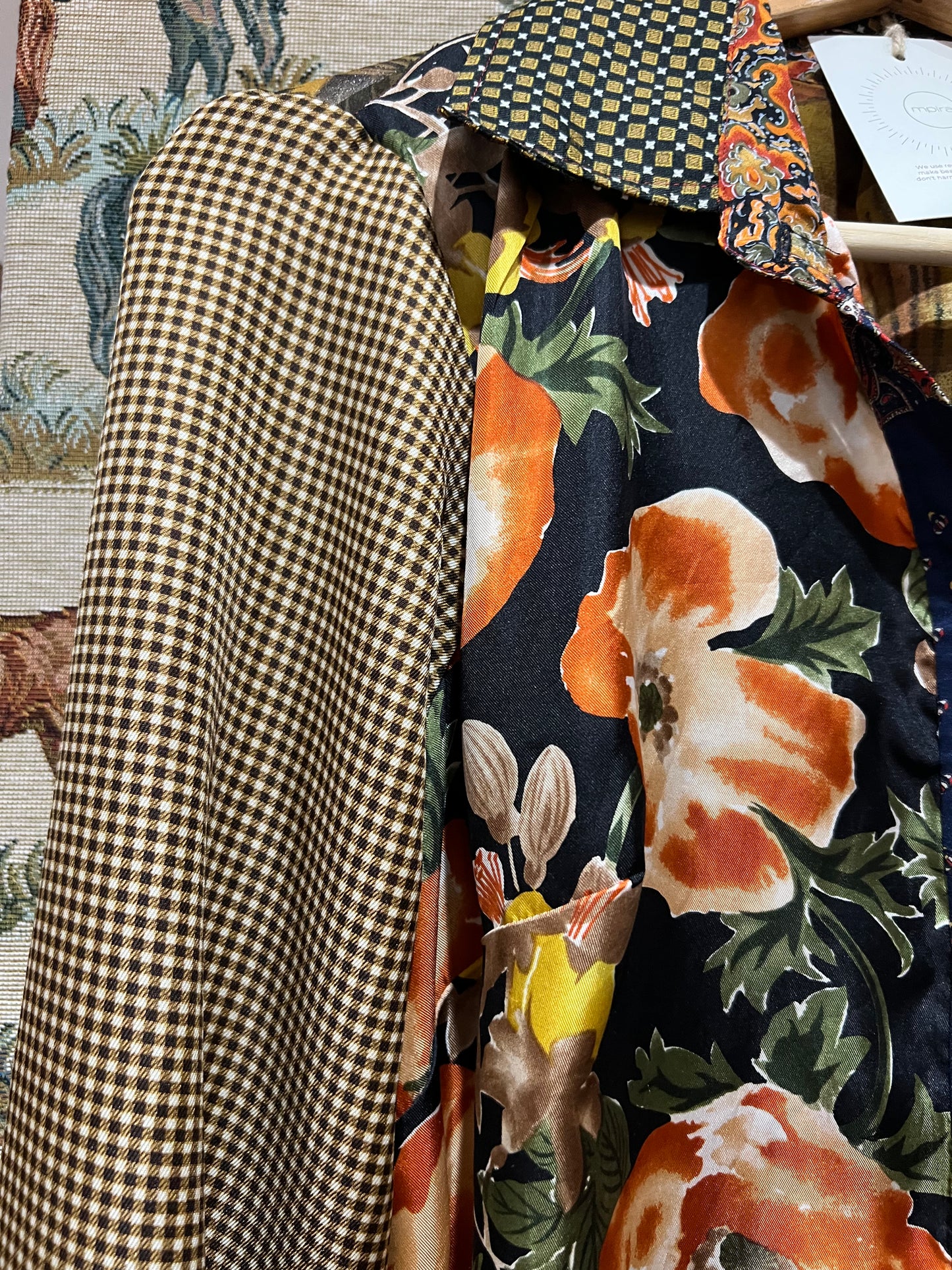 Shirt Made From Upcycled Silk Scarves