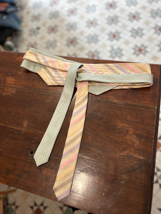 Silk Upcycled Tie Belt