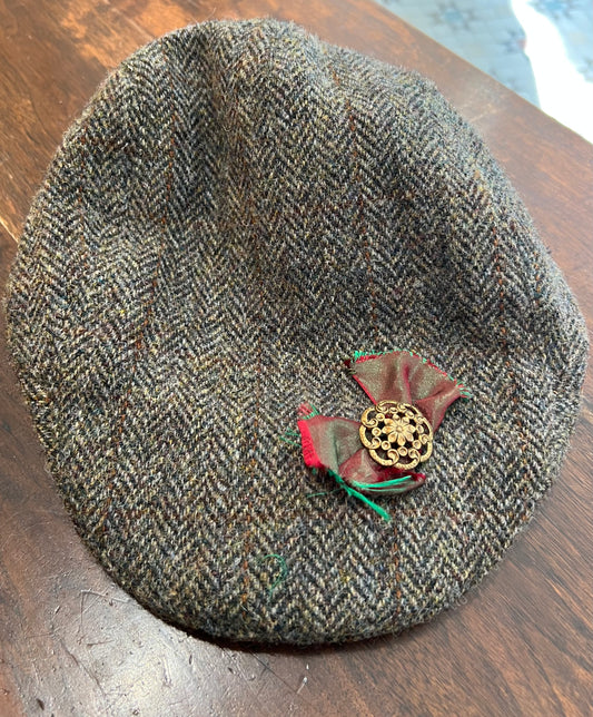 Harris Tweed Original Vintage Upcycled Walking Cap