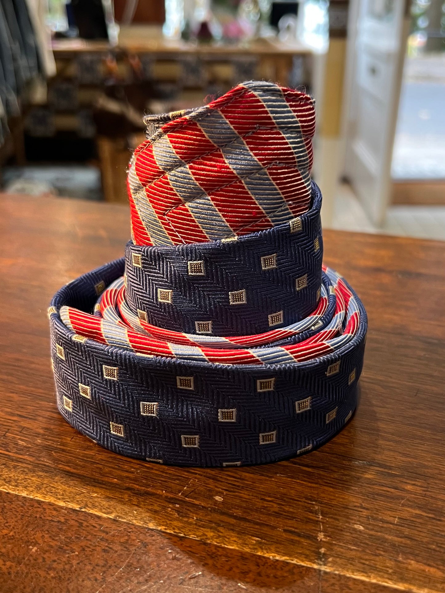 Upcycled Silk Tie Belt