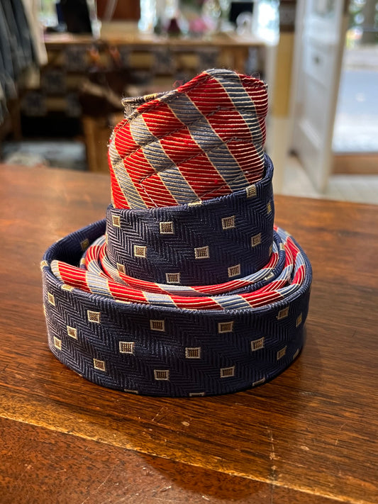 Upcycled Silk Tie Belt
