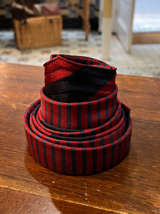 Upcycled Silk Tie Belt