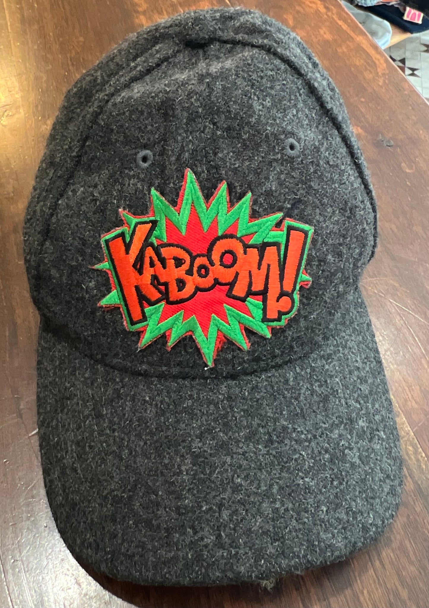 Upcycled Wool Baseball Cap “Mind Blowing”