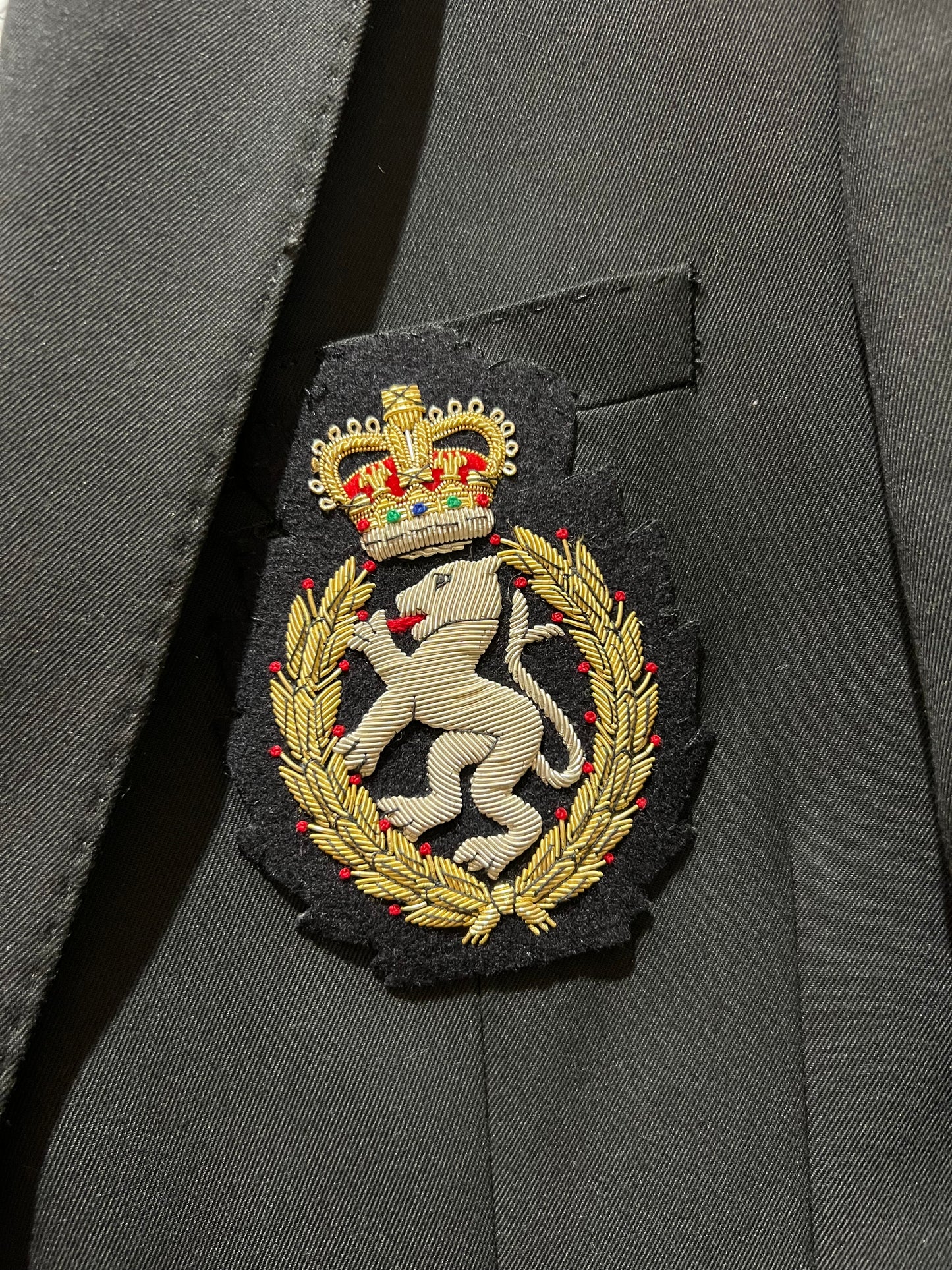 The Perfect Upcycled Blazer with Vintage Military Badge