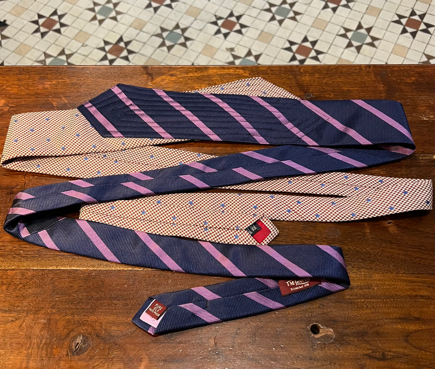 Upcycled Silk Tie Belt