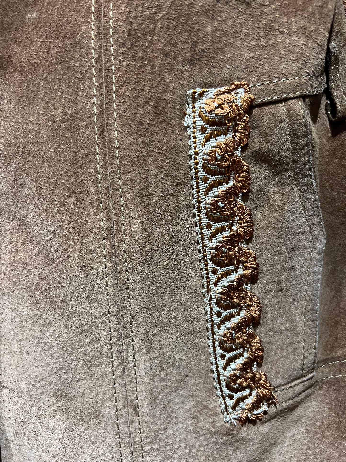 Upcycled Vintage Suede Jacket