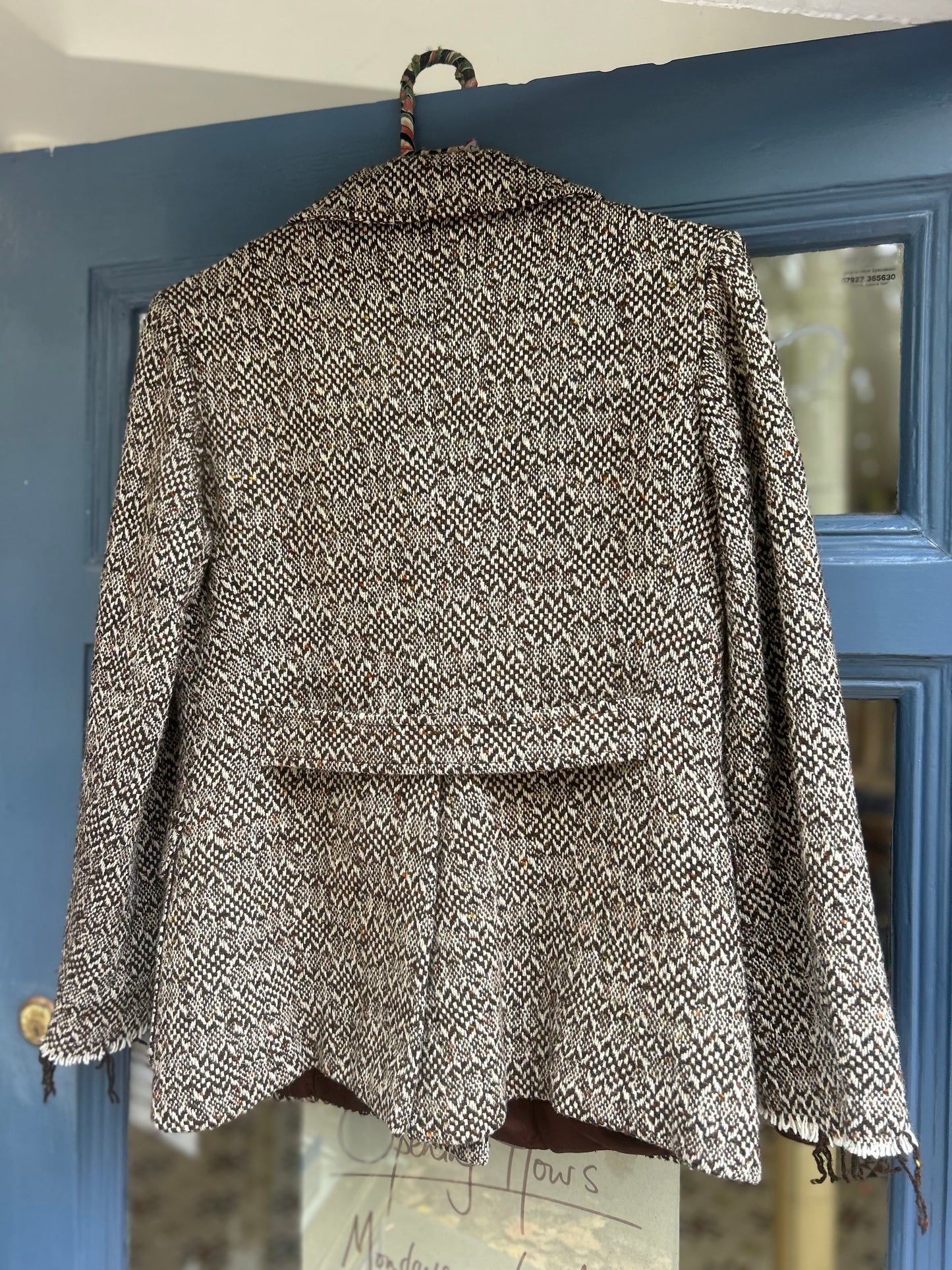 French Vintage Wool Upcycled Blazer Jacket