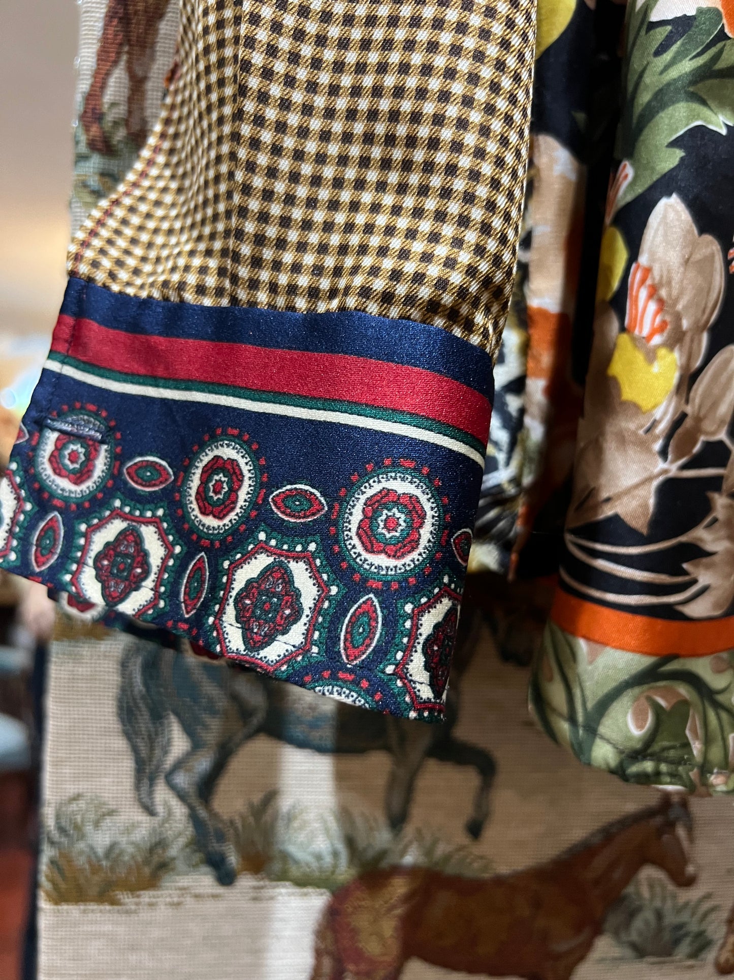 Shirt Made From Upcycled Silk Scarves