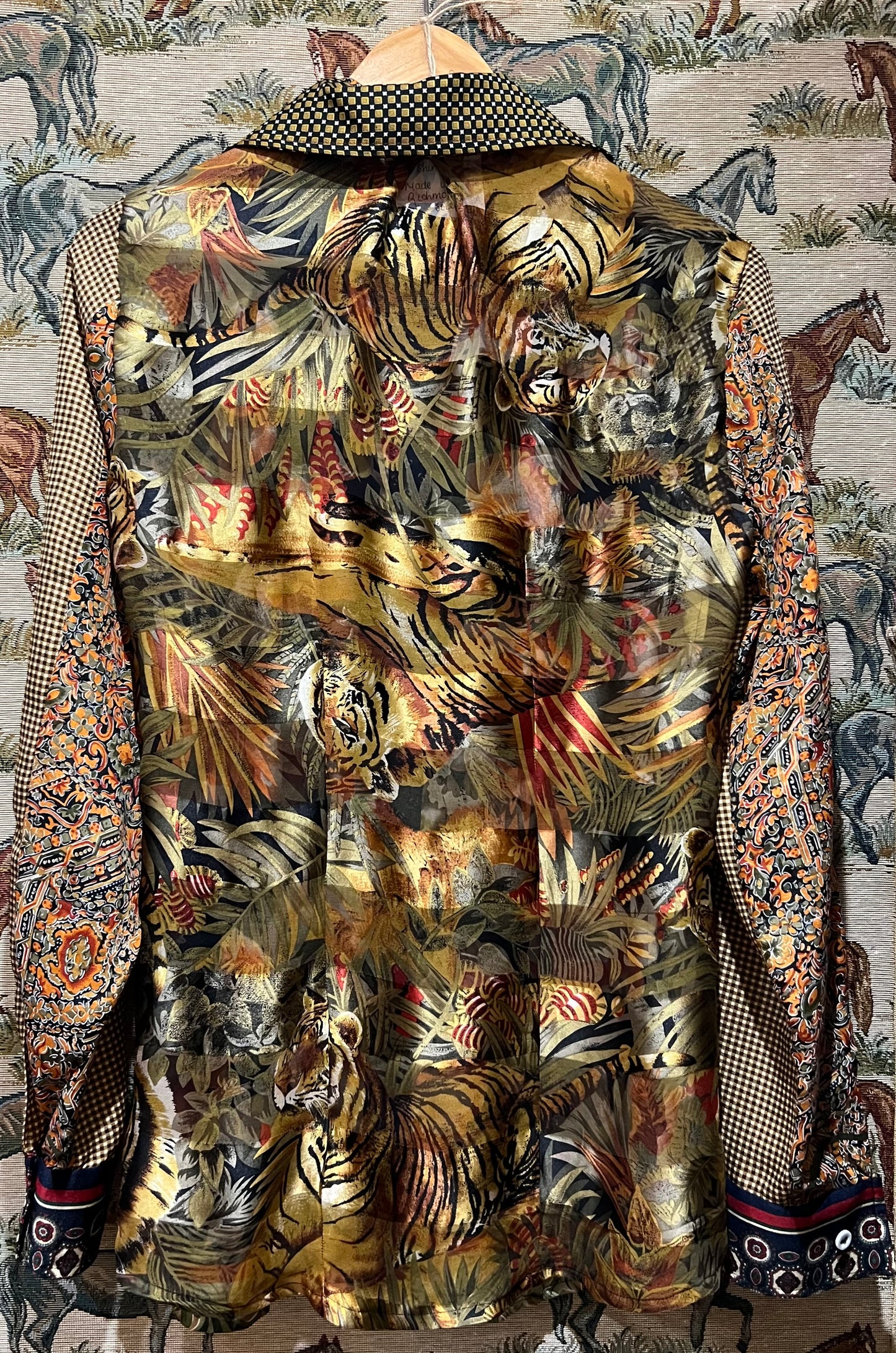 Shirt Made From Upcycled Silk Scarves
