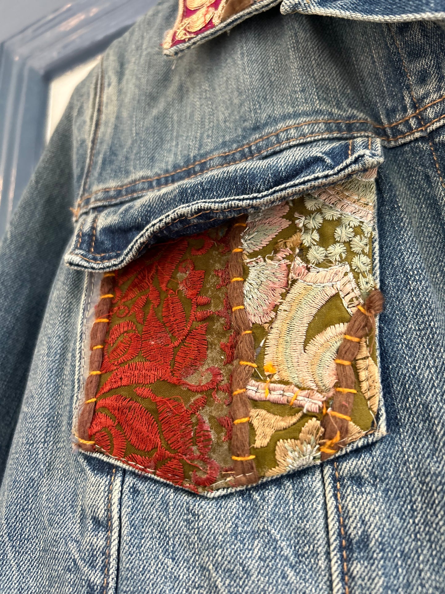 Upcycled Luxe Denim Jacket