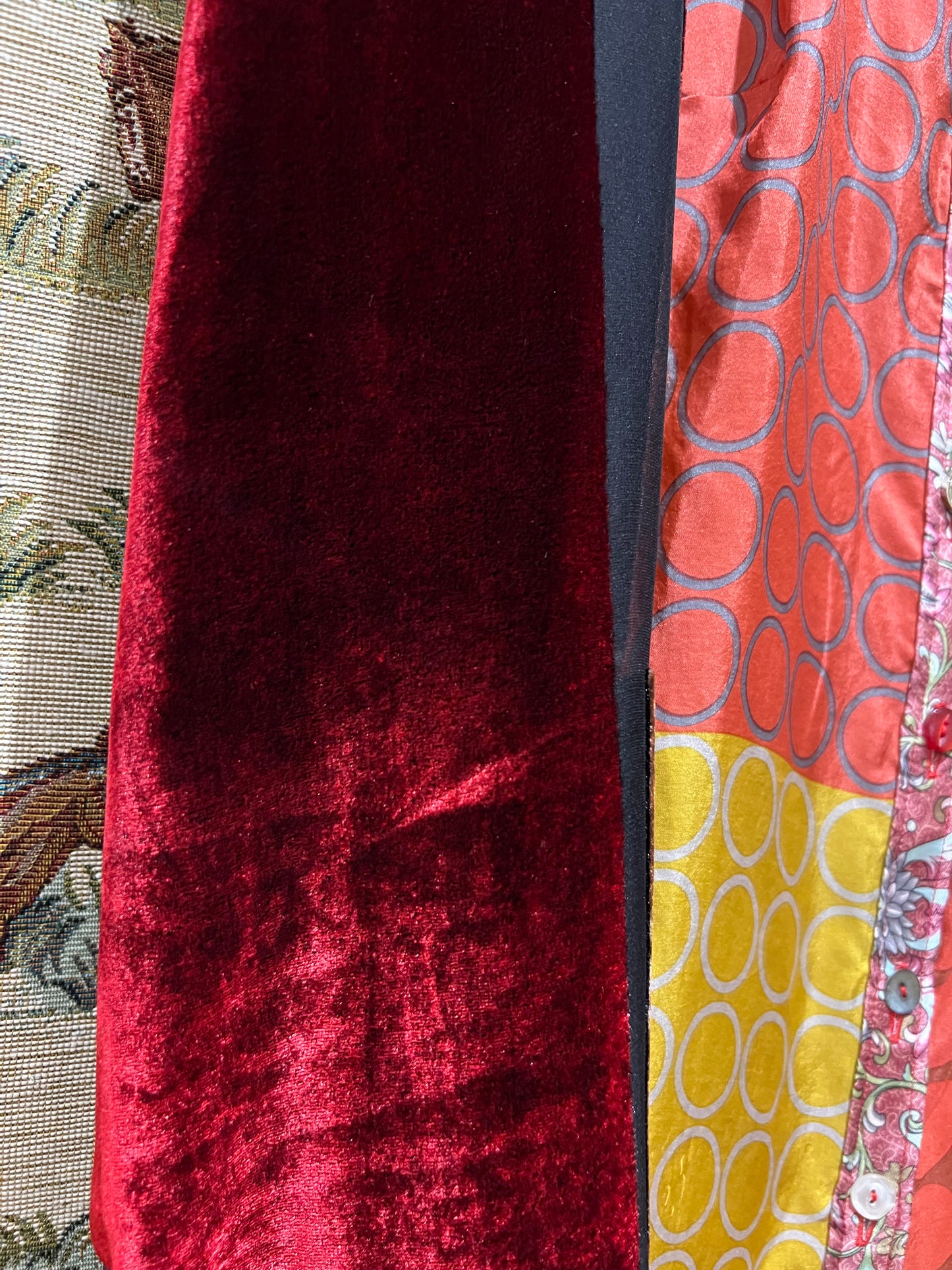 Shirt Made From Upcycled Silk Scarves