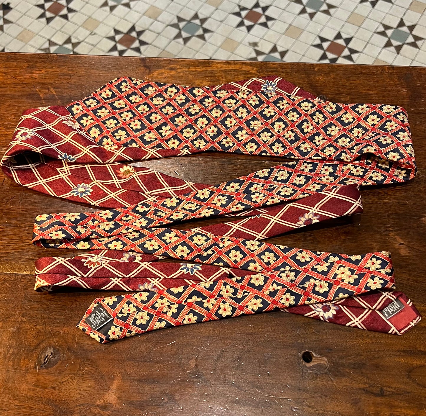 Upcycled Silk Tie Belt