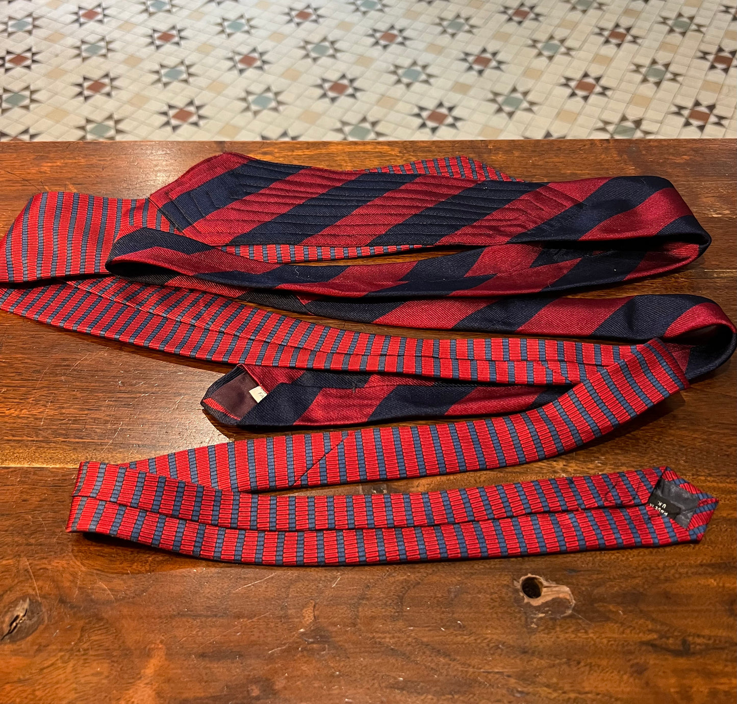Upcycled Silk Tie Belt