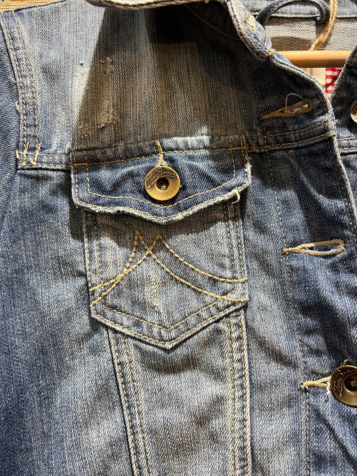 Long Upcycled Denim Coat