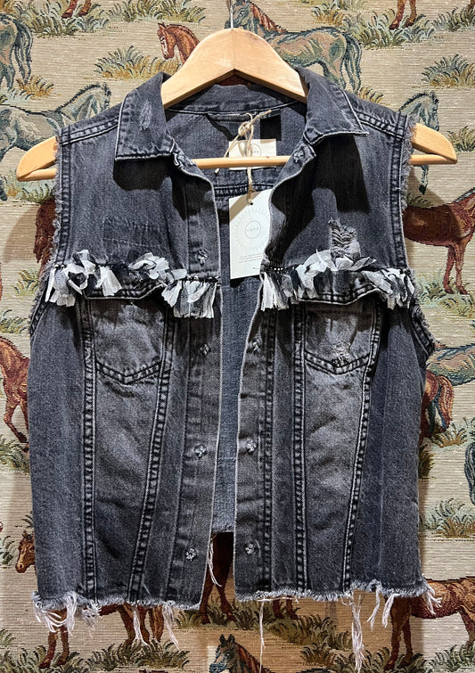 Upcycled Denim Waistcoat