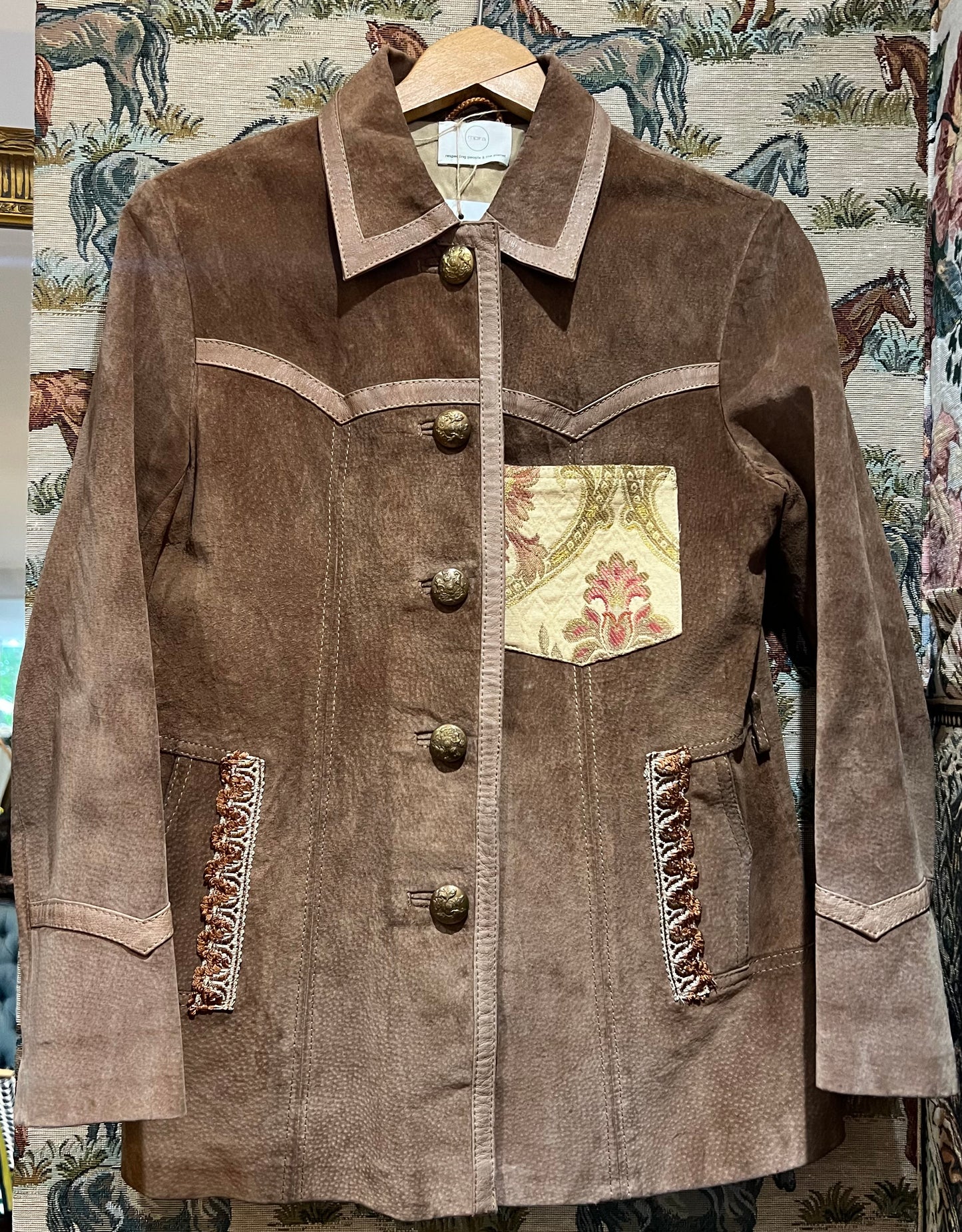 Upcycled Vintage Suede Jacket