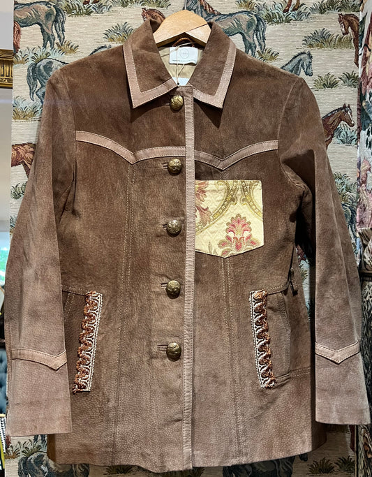 Upcycled Vintage Suede Jacket