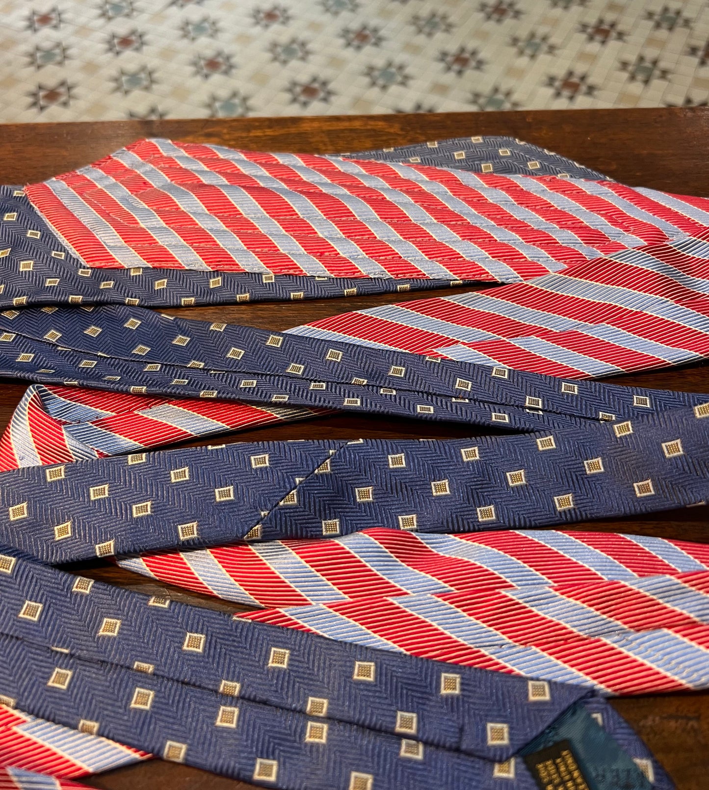 Upcycled Silk Tie Belt