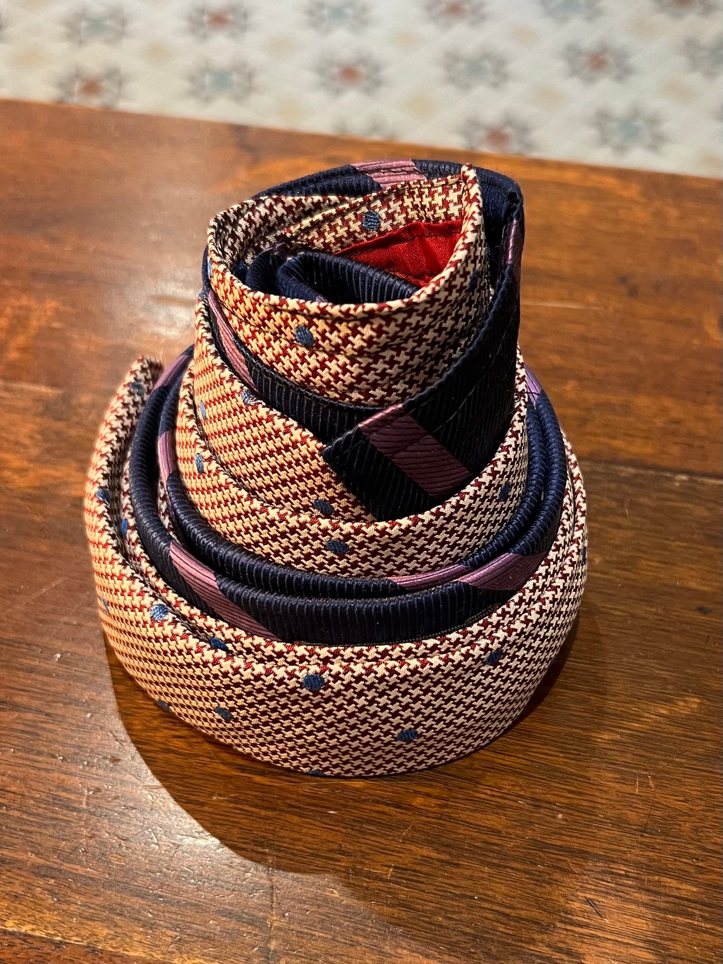 Upcycled Silk Tie Belt