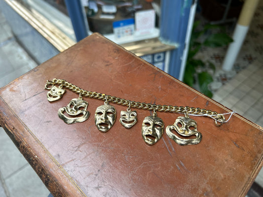 80s Gold Charm Bracelet