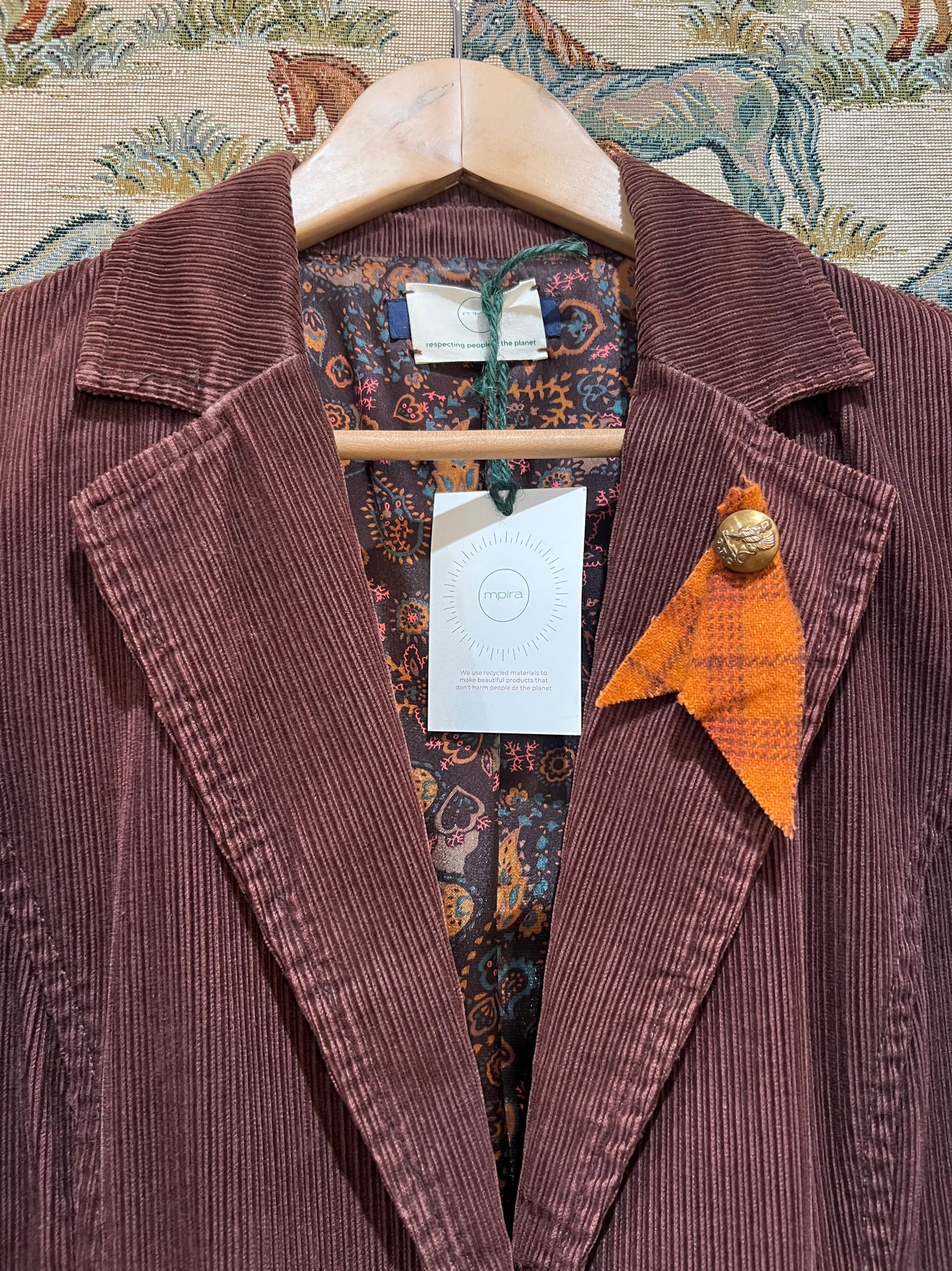 Upcycled Corduroy Blazer