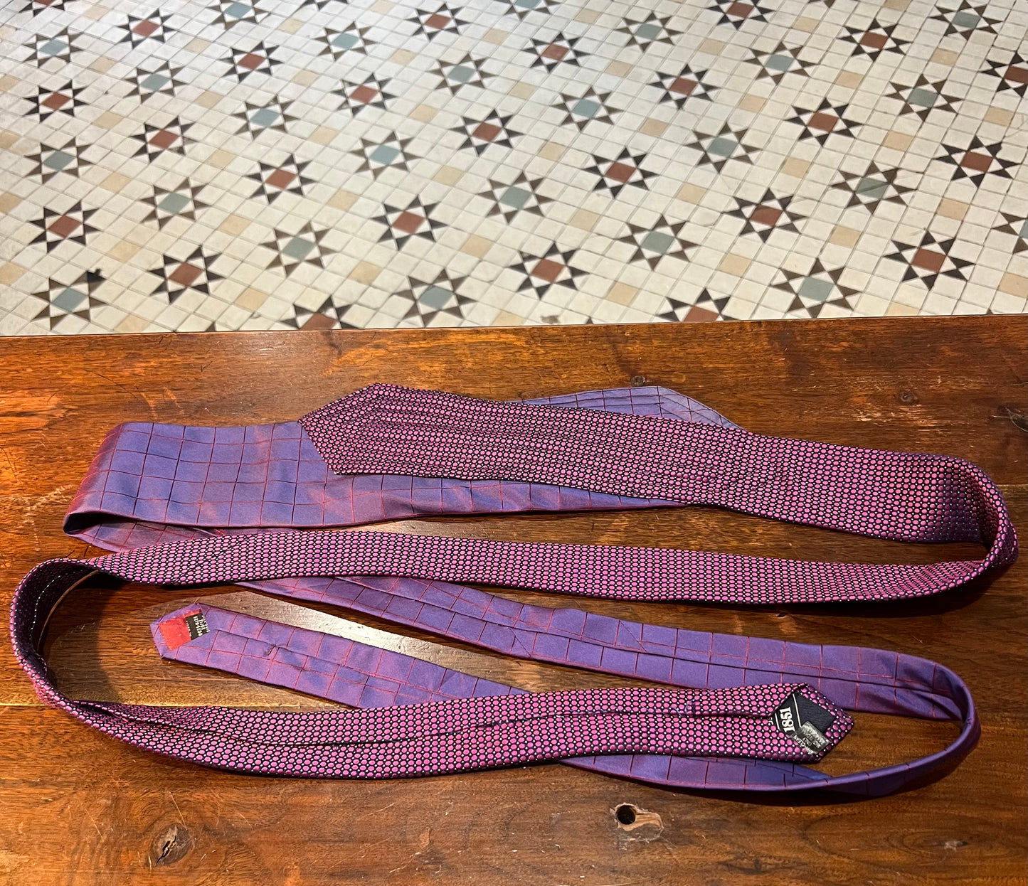 Upcycled Silk Tie Belt
