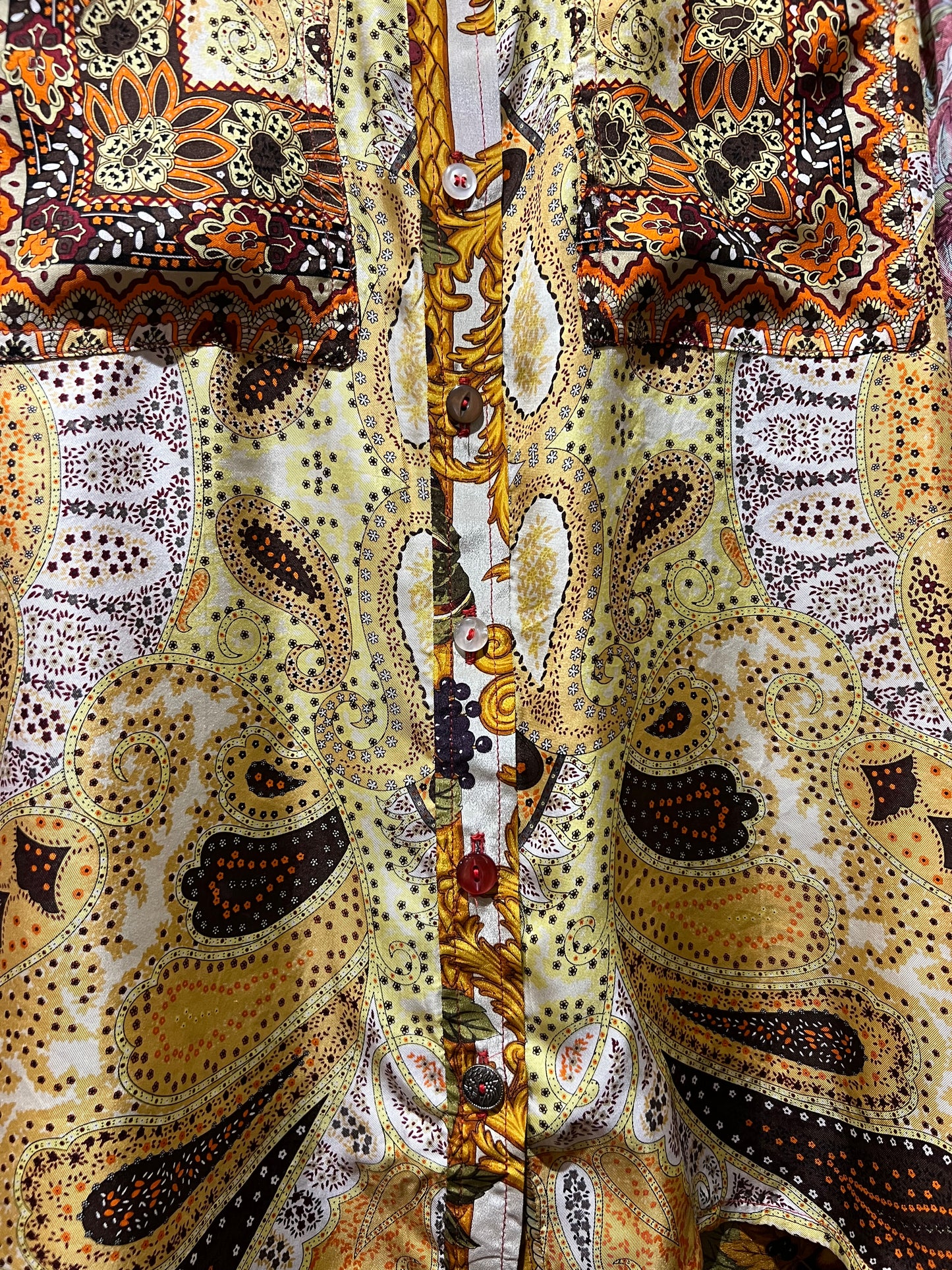 Shirt Made From Upcycled Silk Scarves