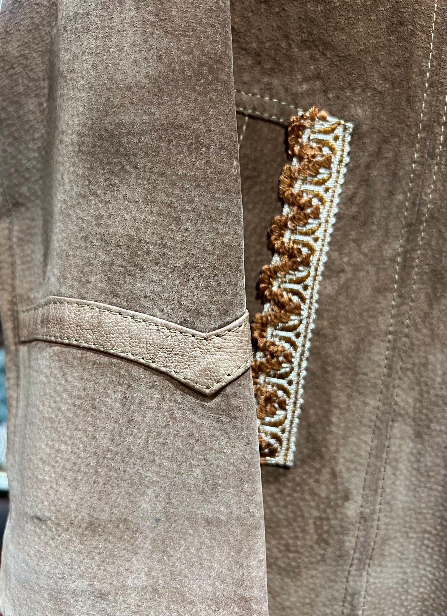 Upcycled Vintage Suede Jacket