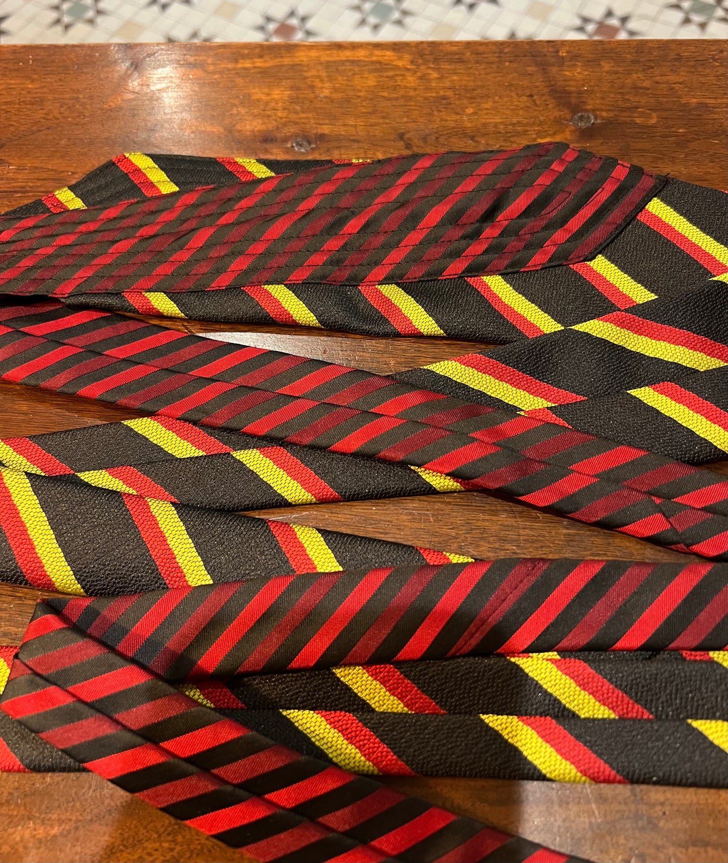 Upcycled Silk Tie Belt