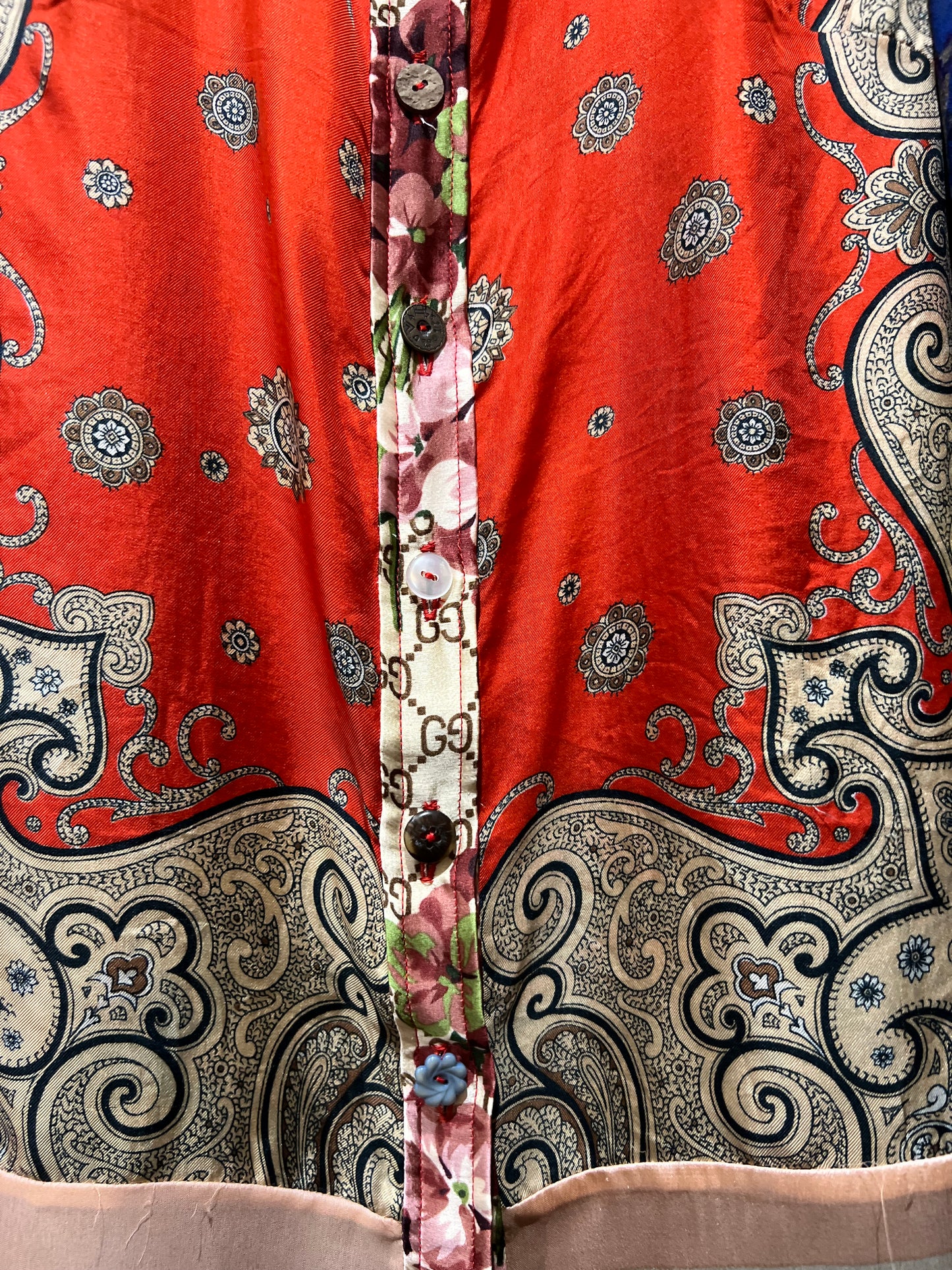 Shirt Made From Upcycled Silk Scarves