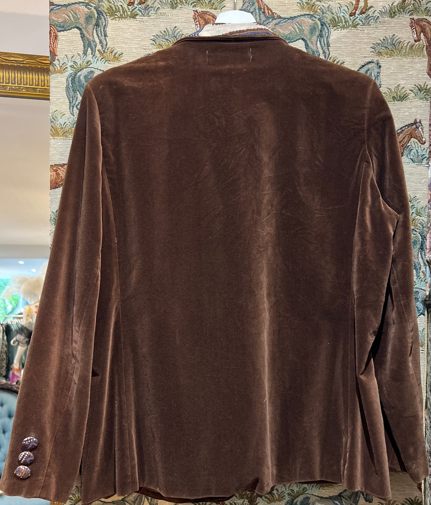 Brown Velvet Upcycled Blazer