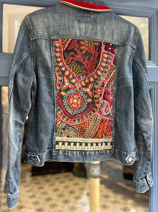 Upcycled Luxe Denim Jacket