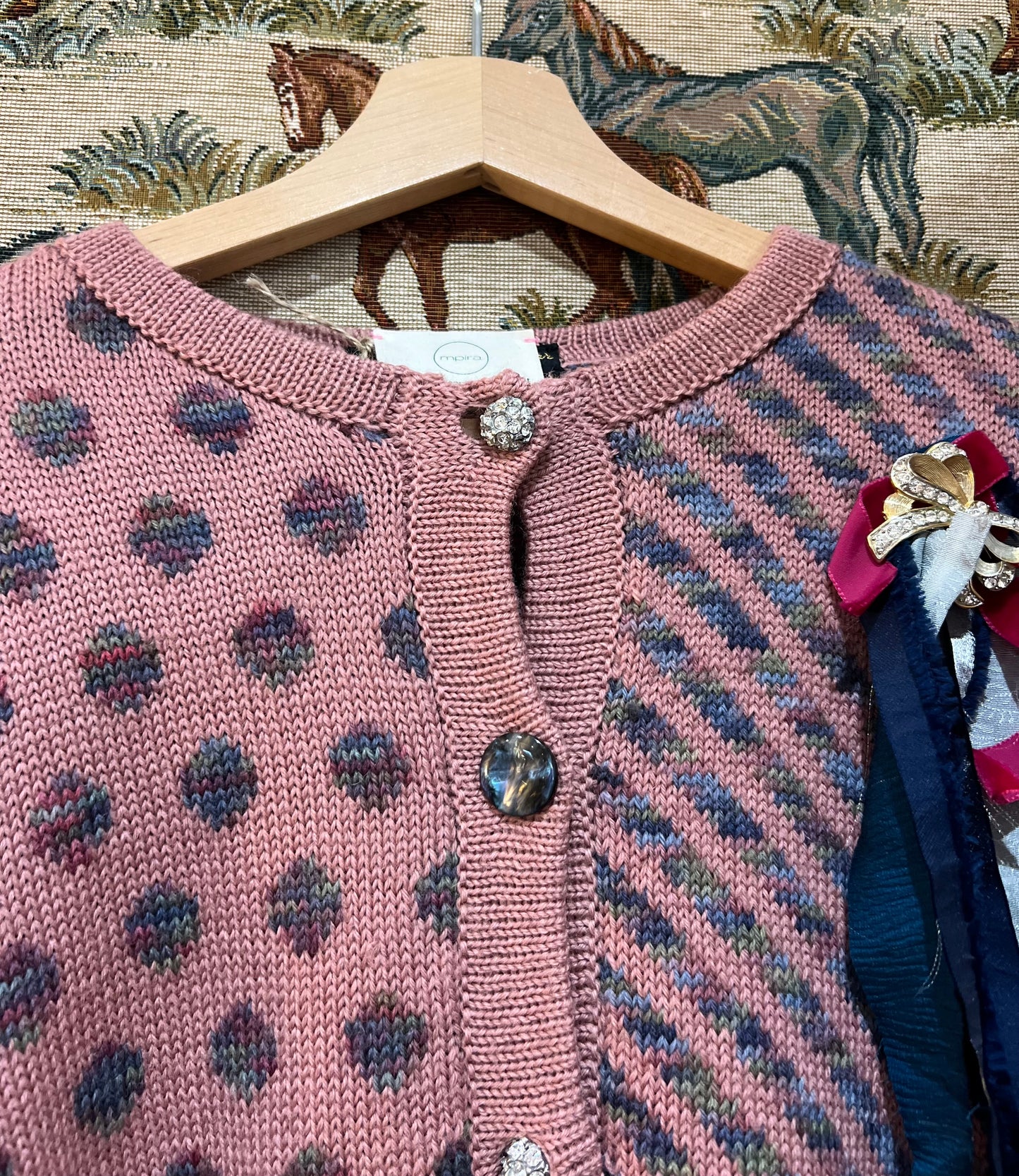 Upcycled Vintage Pure Wool Cardigan