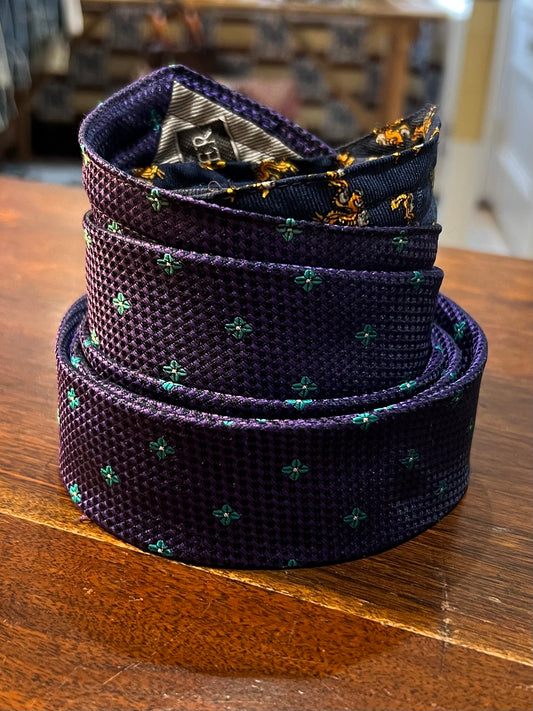 Upcycled Silk Tie Belt
