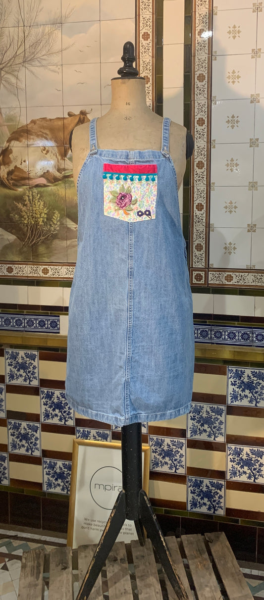 Upcycled Dungaree Dress