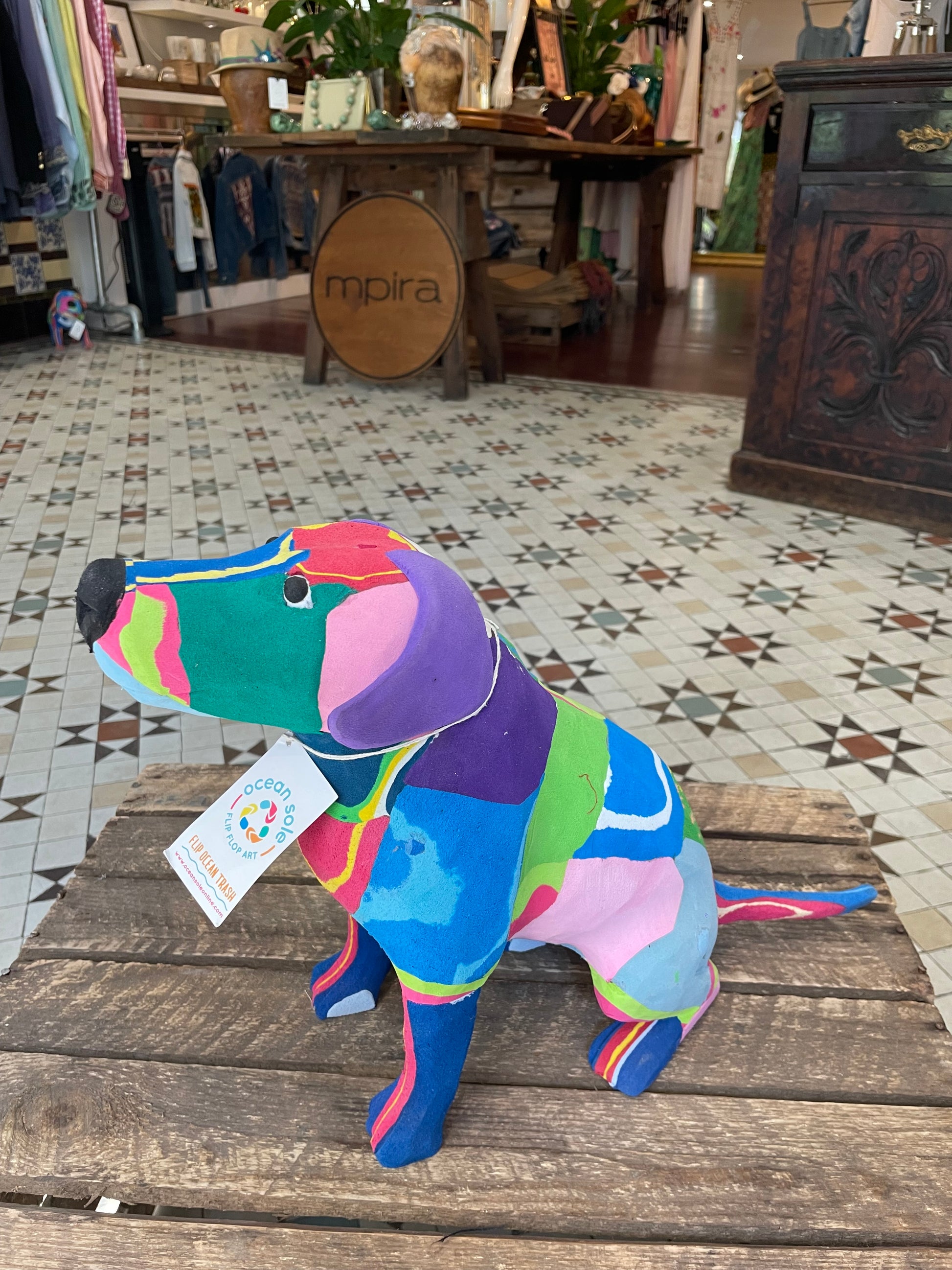 A Flip Flop Art Dog from mpira.