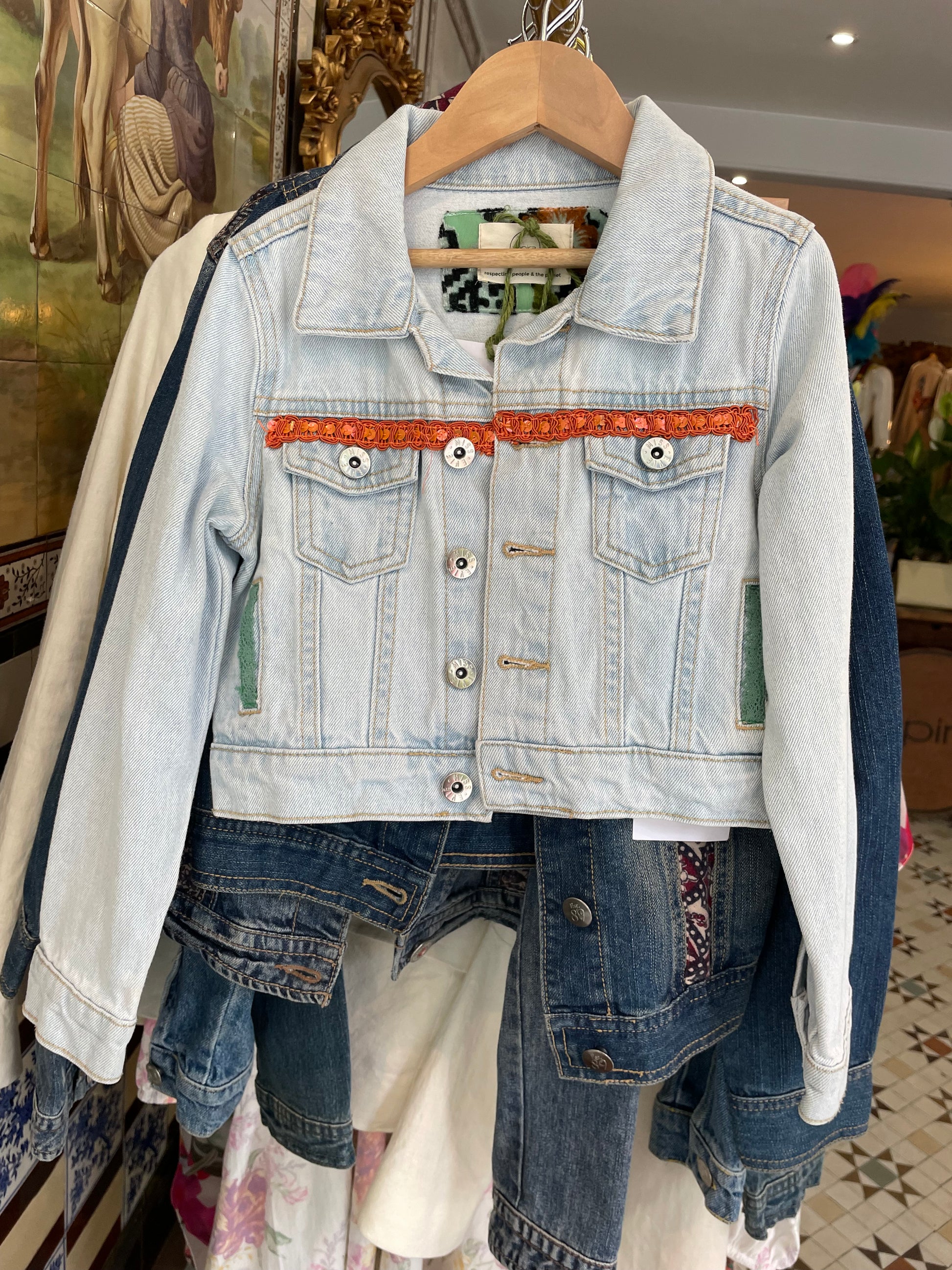 An Upcycled Children's Denim Jacket from mpira.